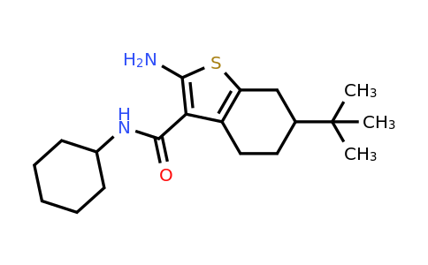 438234-59-4 | 2-Amino-6-(tert-butyl)-N-cyclohexyl-4,5,6,7-tetrahydrobenzo[b]thiophene-3-carboxamide