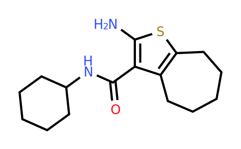 438236-24-9 | 2-Amino-N-cyclohexyl-5,6,7,8-tetrahydro-4H-cyclohepta[b]thiophene-3-carboxamide
