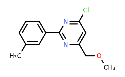 438249-83-3 | 4-Chloro-6-(methoxymethyl)-2-(m-tolyl)pyrimidine