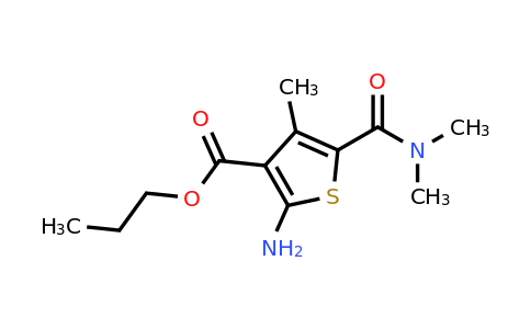 438532-76-4 | Propyl 2-amino-5-(dimethylcarbamoyl)-4-methylthiophene-3-carboxylate