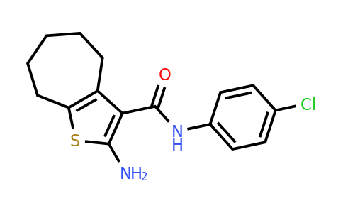 438616-84-3 | 2-Amino-N-(4-chlorophenyl)-5,6,7,8-tetrahydro-4H-cyclohepta[b]thiophene-3-carboxamide