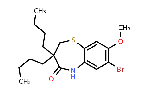 439089-27-7 | 7-Bromo-3,3-dibutyl-8-methoxy-2,3-dihydrobenzo[b][1,4]thiazepin-4(5H)-one