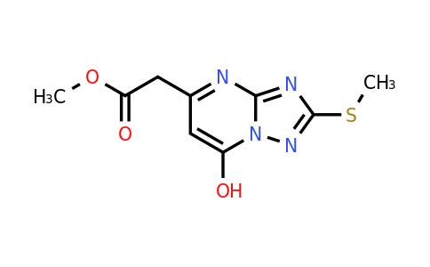 439107-61-6 | Methyl 2-(7-hydroxy-2-(methylthio)-[1,2,4]triazolo[1,5-a]pyrimidin-5-yl)acetate