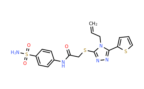 442642-40-2 | 2-((4-Allyl-5-(thiophen-2-yl)-4H-1,2,4-triazol-3-yl)thio)-N-(4-sulfamoylphenyl)acetamide