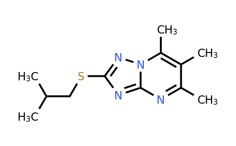 442672-66-4 | 5,6,7-Trimethyl-2-[(2-methylpropyl)sulfanyl]-[1,2,4]triazolo[1,5-a]pyrimidine