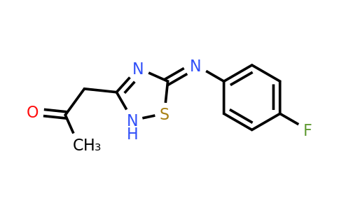 443110-99-4 | 1-(5-((4-Fluorophenyl)imino)-2,5-dihydro-1,2,4-thiadiazol-3-yl)propan-2-one