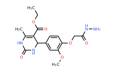 443296-72-8 | Ethyl 4-(4-(2-hydrazinyl-2-oxoethoxy)-3-methoxyphenyl)-6-methyl-2-oxo-1,2,3,4-tetrahydropyrimidine-5-carboxylate