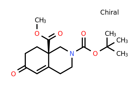 2-tert-Butyl 8a-methyl (8aR)-6-oxo-1,2,3,4,6,7,8,8a-octahydroisoquinoline-2,8a-dicarboxylate