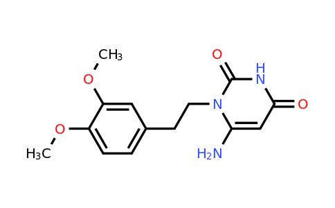 446266-76-8 | 6-Amino-1-(3,4-dimethoxyphenethyl)pyrimidine-2,4(1H,3H)-dione