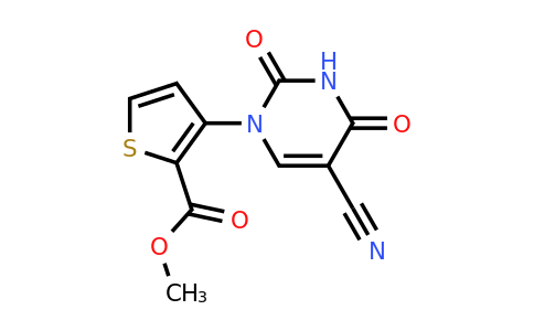 446276-11-5 | Methyl 3-(5-cyano-2,4-dioxo-3,4-dihydropyrimidin-1(2H)-yl)thiophene-2-carboxylate