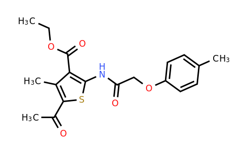 446833-36-9 | Ethyl 5-acetyl-4-methyl-2-(2-(p-tolyloxy)acetamido)thiophene-3-carboxylate