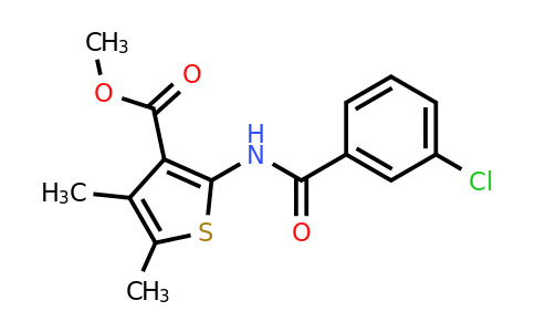 447409-05-4 | Methyl 2-(3-chlorobenzamido)-4,5-dimethylthiophene-3-carboxylate
