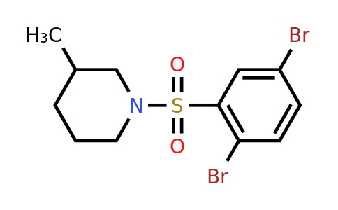 447410-85-7 | 1-((2,5-Dibromophenyl)sulfonyl)-3-methylpiperidine