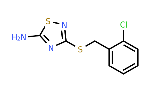 447414-55-3 | 3-[[(2-Chlorophenyl)methyl]thio]-1,2,4-thiadiazol-5-amine