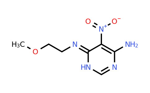 450344-70-4 | 6-((2-Methoxyethyl)imino)-5-nitro-1,6-dihydropyrimidin-4-amine