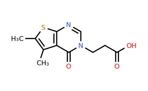 450394-89-5 | 3-{5,6-dimethyl-4-oxo-3h,4h-thieno[2,3-d]pyrimidin-3-yl}propanoic acid