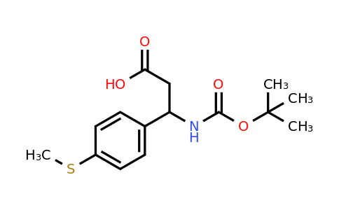 3-((Tert-butoxycarbonyl)amino)-3-(4-(methylthio)phenyl)propanoic acid