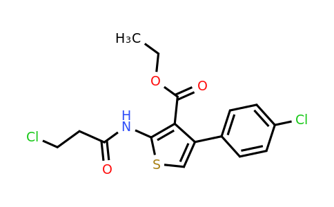 457621-59-9 | Ethyl 4-(4-chlorophenyl)-2-(3-chloropropanamido)thiophene-3-carboxylate