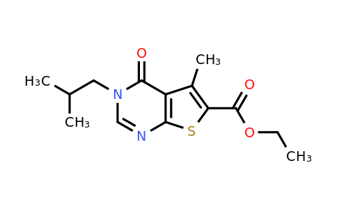 457910-74-6 | Ethyl 3-isobutyl-5-methyl-4-oxo-3,4-dihydrothieno[2,3-d]pyrimidine-6-carboxylate
