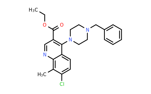 457937-15-4 | Ethyl 4-(4-benzylpiperazin-1-yl)-7-chloro-8-methylquinoline-3-carboxylate