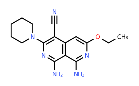 1,8-Diamino-6-ethoxy-3-(piperidin-1-yl)-2,7-naphthyridine-4-carbonitrile