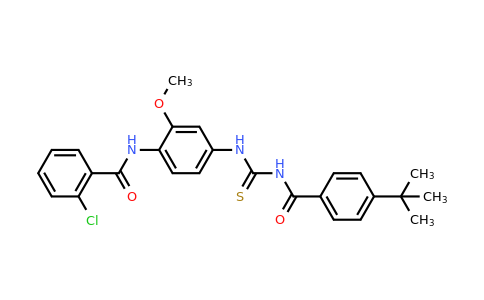 462083-49-4 | N-(4-(3-(4-(tert-butyl)benzoyl)thioureido)-2-methoxyphenyl)-2-chlorobenzamide