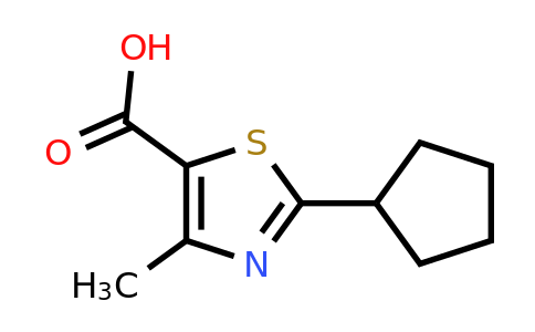 472805-45-1 | 2-Cyclopentyl-4-methyl-1,3-thiazole-5-carboxylic acid