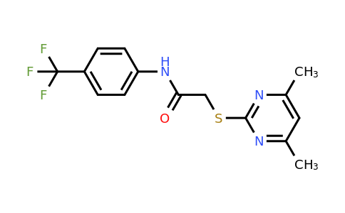 473695-35-1 | 2-((4,6-Dimethylpyrimidin-2-yl)thio)-N-(4-(trifluoromethyl)phenyl)acetamide