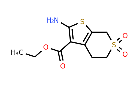 474843-59-9 | Ethyl 2-amino-6,6-dioxo-4h,5h,7h-6λ6-thieno[2,3-c]thiopyran-3-carboxylate