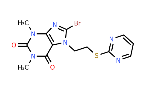 476482-22-1 | 8-Bromo-1,3-dimethyl-7-(2-(pyrimidin-2-ylthio)ethyl)-3,7-dihydro-1H-purine-2,6-dione