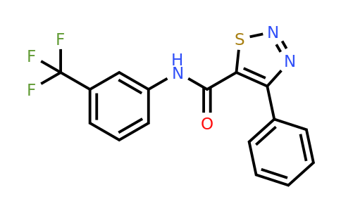 477857-86-6 | 4-Phenyl-N-(3-(trifluoromethyl)phenyl)-1,2,3-thiadiazole-5-carboxamide