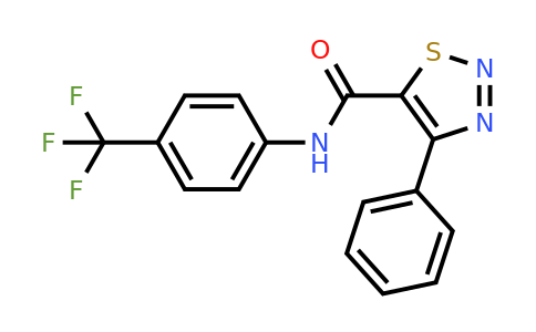477857-87-7 | 4-Phenyl-N-(4-(trifluoromethyl)phenyl)-1,2,3-thiadiazole-5-carboxamide