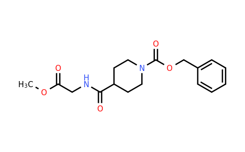 477870-13-6 | Benzyl 4-((2-methoxy-2-oxoethyl)carbamoyl)piperidine-1-carboxylate