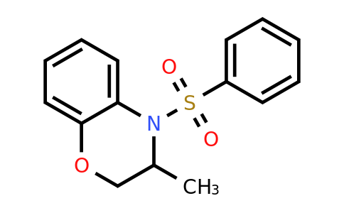 478031-97-9 | 3-Methyl-4-(phenylsulfonyl)-3,4-dihydro-2H-benzo[b][1,4]oxazine