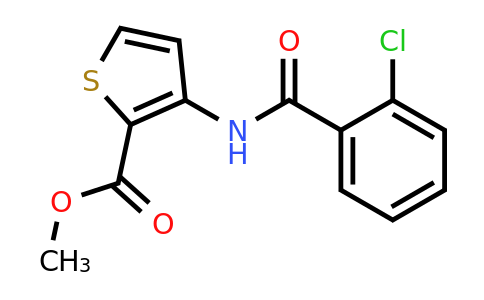478080-02-3 | Methyl 3-(2-chlorobenzamido)thiophene-2-carboxylate