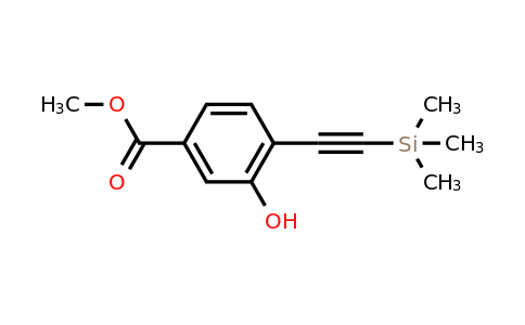 478169-68-5 | Methyl 3-hydroxy-4-((trimethylsilyl)ethynyl)benzoate
