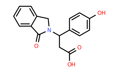 478249-83-1 | 3-(4-Hydroxyphenyl)-3-(1-oxoisoindolin-2-yl)propanoic acid