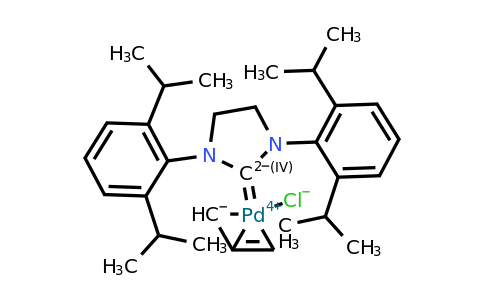 478980-01-7 | Allyl(1,3-bis(2,6-diisopropylphenyl)imidazolidin-2-ylidene)chloropalladate(II)