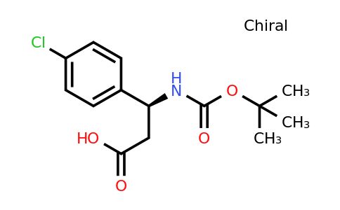 (S)-3-((tert-Butoxycarbonyl)amino)-3-(4-chlorophenyl)propanoic acid
