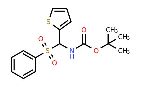 479423-34-2 | Tert-butyl ((phenylsulfonyl)(thiophen-2-yl)methyl)carbamate