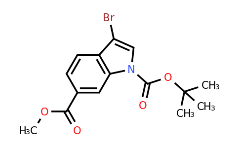 479552-81-3 | 1-tert-Butyl 6-methyl 3-bromo-1H-indole-1,6-dicarboxylate