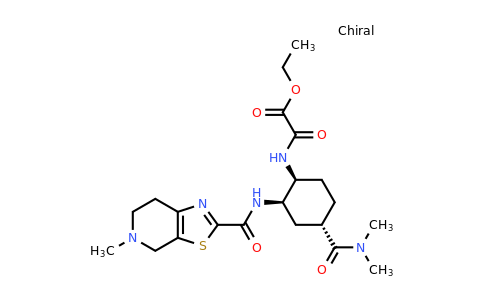 480450-85-9 | Ethyl 2-(((1S,2R,4S)-4-(dimethylcarbamoyl)-2-(5-methyl-4,5,6,7-tetrahydrothiazolo[5,4-c]pyridine-2-carboxamido)cyclohexyl)amino)-2-oxoacetate (Edoxaban Impurity)