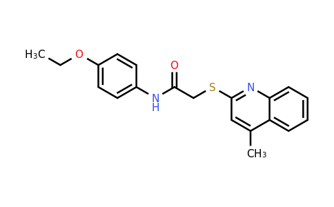 483286-03-9 | n-(4-Ethoxyphenyl)-2-((4-methylquinolin-2-yl)thio)acetamide