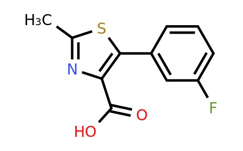 483315-67-9 | 5-(3-Fluorophenyl)-2-methyl-1,3-thiazole-4-carboxylic acid