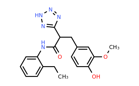 483995-74-0 | N-(2-ethylphenyl)-3-(4-hydroxy-3-methoxyphenyl)-2-(2H-tetrazol-5-yl)propanamide