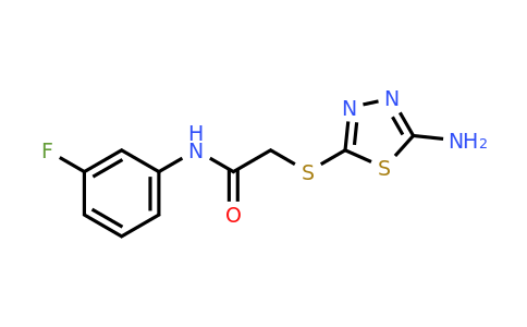 485366-35-6 | 2-((5-Amino-1,3,4-thiadiazol-2-yl)thio)-N-(3-fluorophenyl)acetamide