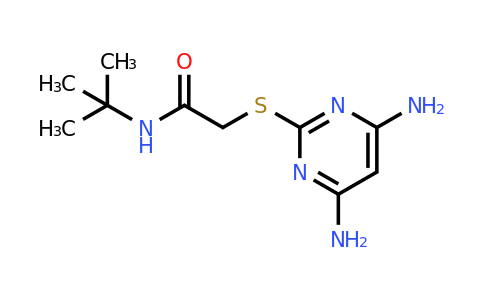 486398-93-0 | n-(Tert-butyl)-2-((4,6-diaminopyrimidin-2-yl)thio)acetamide