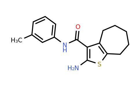 489434-80-2 | 2-Amino-N-(m-tolyl)-5,6,7,8-tetrahydro-4H-cyclohepta[b]thiophene-3-carboxamide