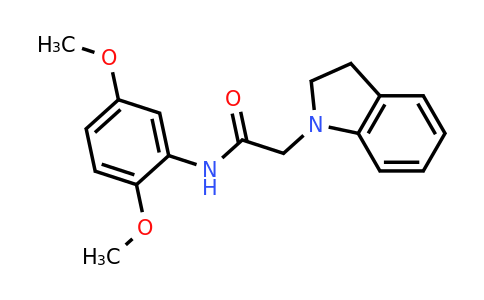 491867-66-4 | N-(2,5-dimethoxyphenyl)-2-(indolin-1-yl)acetamide