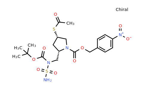 (2S,4S)-4-Nitrobenzyl 4-(acetylthio)-2-(((tert-butoxycarbonyl)(sulfamoyl)amino)methyl)pyrrolidine-1-carboxylate
